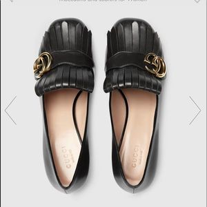Authentic Gucci black moccasins
